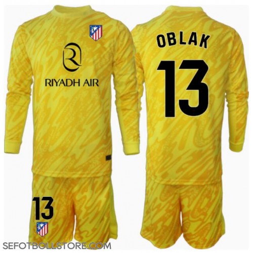 Atletico Madrid Jan Oblak #13 Målvakt Replika babykläder Tredjeställ Barn 2024-25 Långärmad (+ korta byxor)